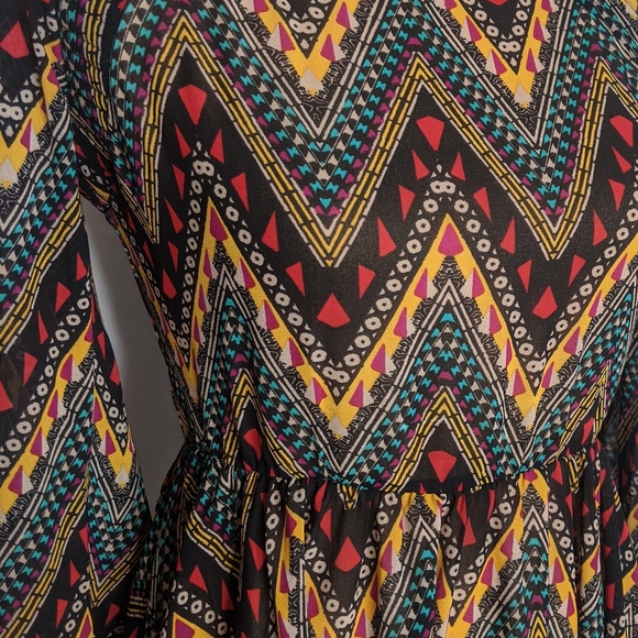 Girls multicolor print dress. Size 14 - Picture 2 of 5